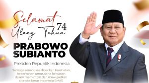 Selamat ulang tahun Presiden Republik Indonesia, Bapak Prabowo Subianto